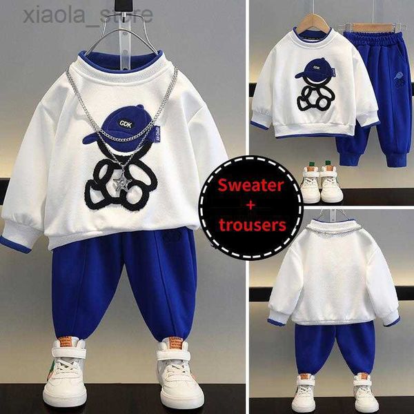 clothing sets spring autumn cartoon boy children bear print casual sets 2-14y kids sweater + pants kid sport suit teenager clothes set, White
clothing sets spring autumn cartoon boy children bear print casual sets 2-14y kids sweater + pants kid sport suit teenager clothes set, White