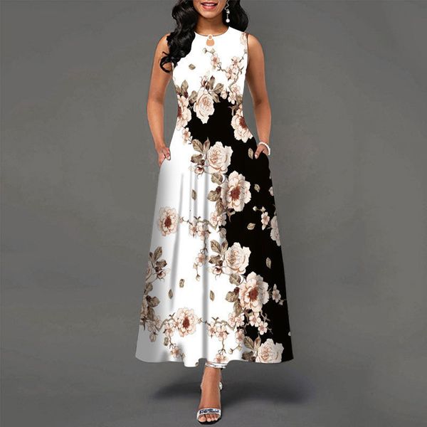 casual dresses floral printed dresses for women summer bohemia vintage sleeveless long dress elegant party maxi dresses with pockets 230425, Black;gray
casual dresses floral printed dresses for women summer bohemia vintage sleeveless long dress elegant party maxi dresses with pockets 230425, Black;gray