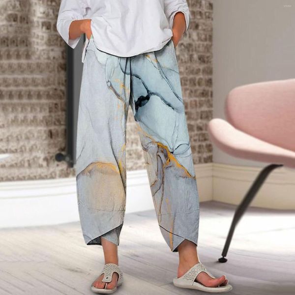 Women' Pants Women Harem Vintage Elastic Waist Wide Leg Trousers Female Casual Printed Pockets Loose Cropped Plus Size, Bk
Women' Pants Women Harem Vintage Elastic Waist Wide Leg Trousers Female Casual Printed Pockets Loose Cropped Plus Size, Bk