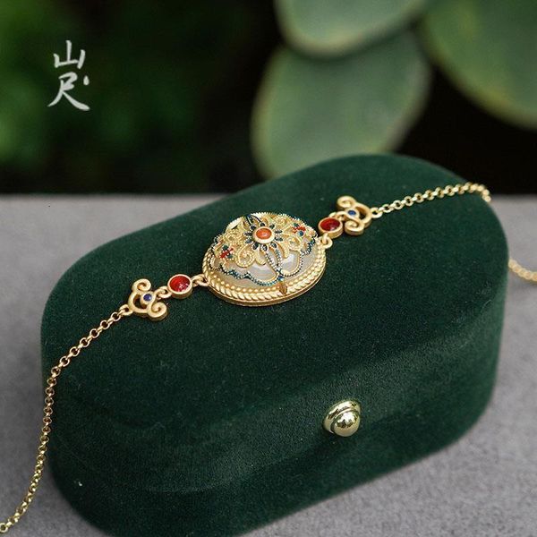 beaded xiyuan natural hetian jade white bracelet 925 sterling silver plated 18k genuine jewelry mountain feet 230424, Black
beaded xiyuan natural hetian jade white bracelet 925 sterling silver plated 18k genuine jewelry mountain feet 230424, Black