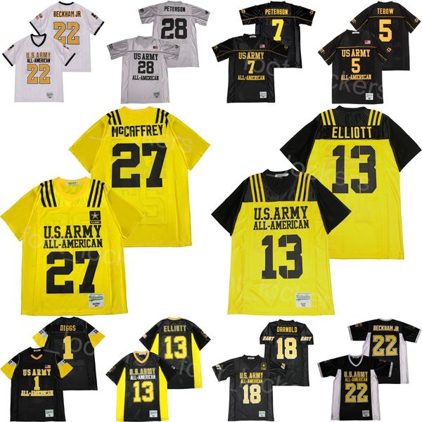 movie all american football 13 ezekiel elliott jersey film us army 18 sam darnold 27 christian mccaffrey 7 patrick peterson 22 odell beckham, Black
movie all american football 13 ezekiel elliott jersey film us army 18 sam darnold 27 christian mccaffrey 7 patrick peterson 22 odell beckham, Black