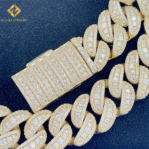 925 sterling silver chain hip hop mens rapper moissanite chain necklace set double row cuban link chain
925 sterling silver chain hip hop mens rapper moissanite chain necklace set double row cuban link chain