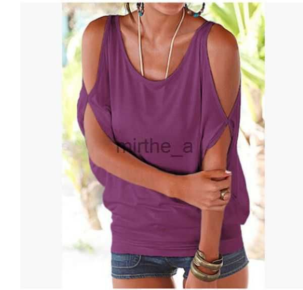 casual women's t-shirt tshirts summer women short sleeved loose candy color batwing open cold shoulder fashion clothing teeske8e, White
casual women's t-shirt tshirts summer women short sleeved loose candy color batwing open cold shoulder fashion clothing teeske8e, White