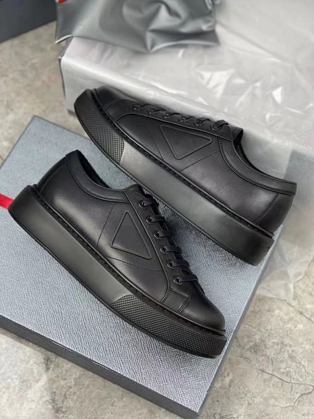 brand nylon & leather gabardine sneakers shoes triangle logo rubber outdoor trainers summer fashion platform sole casual walking eu38-46, Black
brand nylon & leather gabardine sneakers shoes triangle logo rubber outdoor trainers summer fashion platform sole casual walking eu38-46, Black
