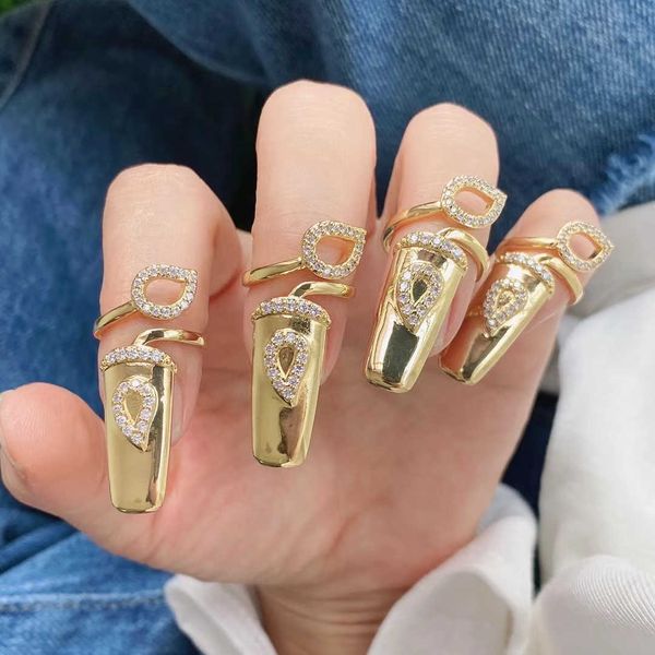 wedding rings fashion personalized new gold plated adjustable zircon finger cz nail ring women 2023, Slivery;golden
wedding rings fashion personalized new gold plated adjustable zircon finger cz nail ring women 2023, Slivery;golden