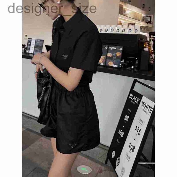 two piece dress designer 23 spring/summer new polo collar half sleeve short edition shirt with nylon shorts set high density nylon e9tv, White
two piece dress designer 23 spring/summer new polo collar half sleeve short edition shirt with nylon shorts set high density nylon e9tv, White