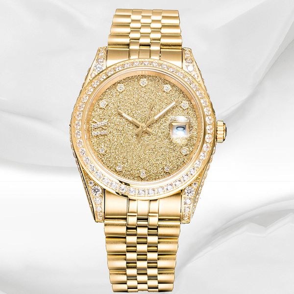 diamond mens watch 41mm automatic mechanical movement watch business designer watchs montre luxe, Slivery;brown
diamond mens watch 41mm automatic mechanical movement watch business designer watchs montre luxe, Slivery;brown