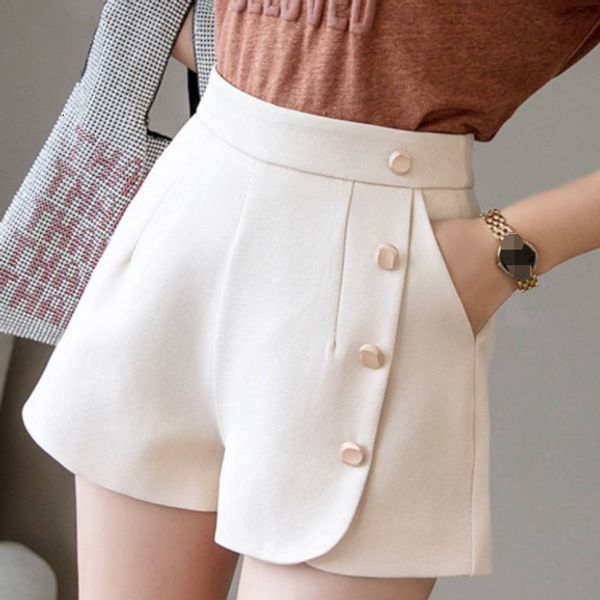 women's shorts split front buttons shorts for women summer high waist zipper fly women shorts black white work wear elegant shorts aq49, White;black
women's shorts split front buttons shorts for women summer high waist zipper fly women shorts black white work wear elegant shorts aq49, White;black