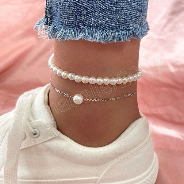 fashion pearl anklet women ankle bracelet beach imitation pearl barefoot sandal anklet chain foot jewelry, Red;blue
fashion pearl anklet women ankle bracelet beach imitation pearl barefoot sandal anklet chain foot jewelry, Red;blue