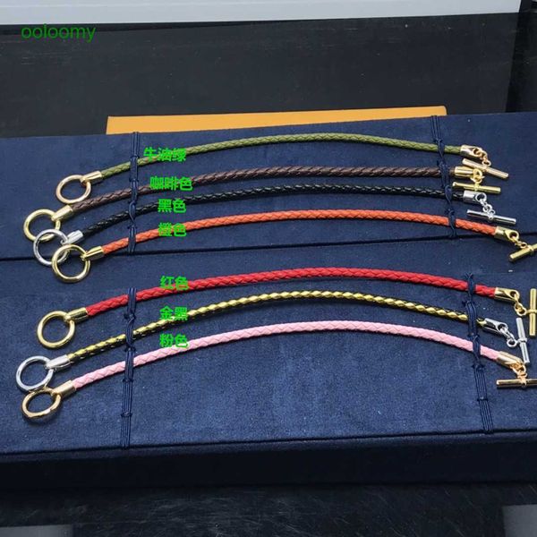 hemres designer bracelet fashion high edition new product 925 silver h-shaped pig nose leather rope bracelet enamel couple network red, Black
hemres designer bracelet fashion high edition new product 925 silver h-shaped pig nose leather rope bracelet enamel couple network red, Black