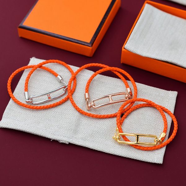 roulis bracelet h for man designer couple gold plated 18k cowhide size 15-24cm t0p highest counter advanced materials classic style jewelry, Golden;silver
roulis bracelet h for man designer couple gold plated 18k cowhide size 15-24cm t0p highest counter advanced materials classic style jewelry, Golden;silver