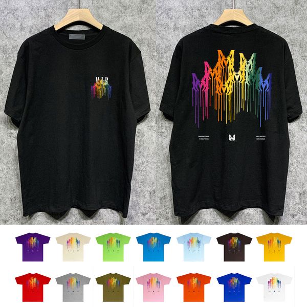 men's t shirts mens rainbow letter drip collage logo print men summer short sleeve fashion t-shirt cotton mans tees, White;black
men's t shirts mens rainbow letter drip collage logo print men summer short sleeve fashion t-shirt cotton mans tees, White;black