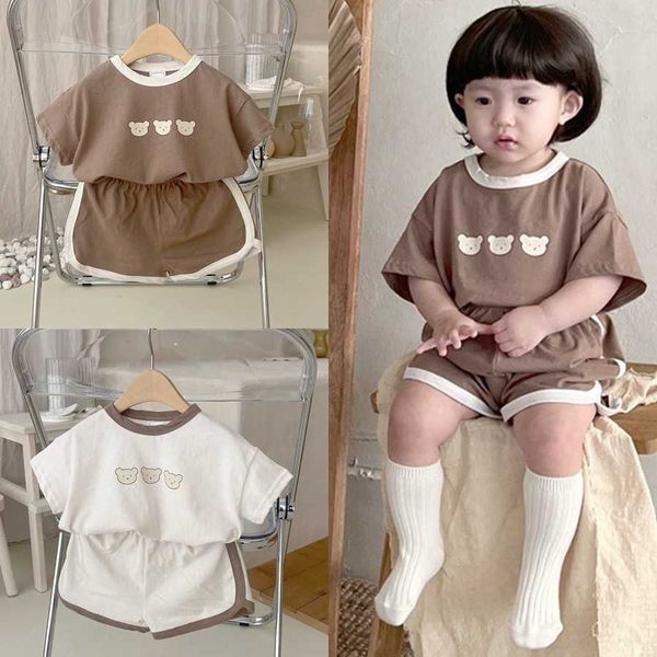 clothing sets 2023 summer new korean version baby boys and girls 2pcs/set short sleeved tees suit cartoon cute kids clothes sets costume w04, White
clothing sets 2023 summer new korean version baby boys and girls 2pcs/set short sleeved tees suit cartoon cute kids clothes sets costume w04, White