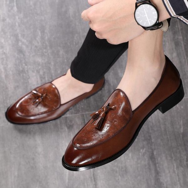 men tassel new loafer shoes comfortable soft leisure leather shoes fashion sapato masculino large size 48, Black
men tassel new loafer shoes comfortable soft leisure leather shoes fashion sapato masculino large size 48, Black