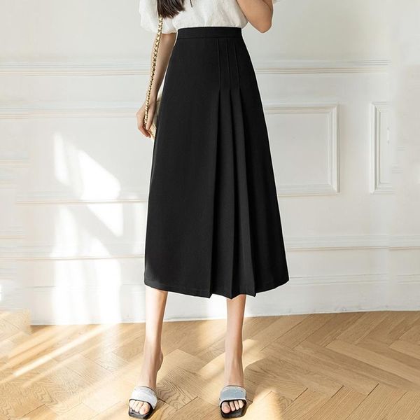dresses aline pleated high waist skirt for women office elegant midi skirt 2022 new spring summer fashion ladies long skirts, Black;gray
dresses aline pleated high waist skirt for women office elegant midi skirt 2022 new spring summer fashion ladies long skirts, Black;gray