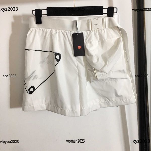 luxury designer women shorts fashion geometric pattern printing pants safety buckle belt shorts summer refreshing bottoms new arrivals, White;black
luxury designer women shorts fashion geometric pattern printing pants safety buckle belt shorts summer refreshing bottoms new arrivals, White;black