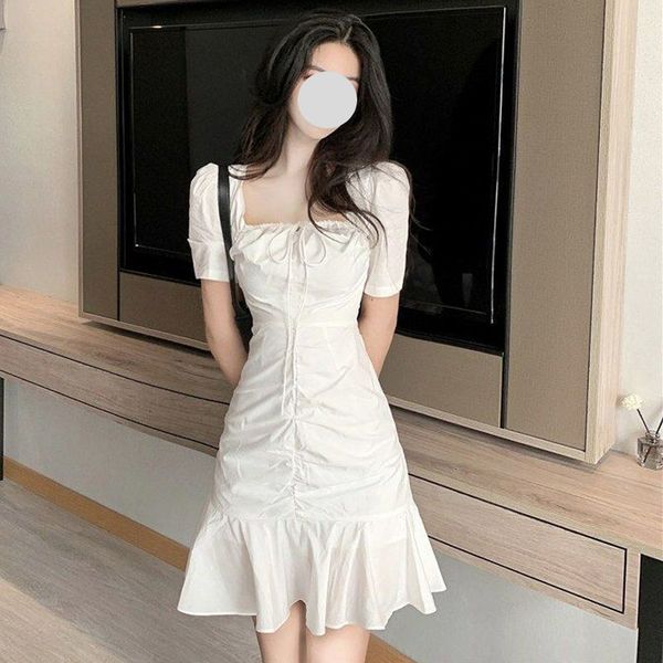 casual dresses french dress white square neck pleated ruffle's 2023 summer fishtail hip trend short skirt 230424, Black;gray
casual dresses french dress white square neck pleated ruffle's 2023 summer fishtail hip trend short skirt 230424, Black;gray