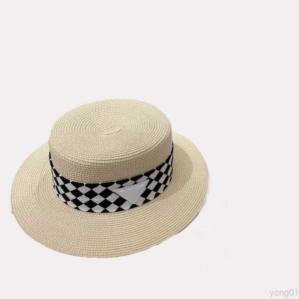 ladies fashion designer prad new straw woven sun hat triangle badge sunshade beach hats simple and generous men women all-match single produ, Blue;gray
ladies fashion designer prad new straw woven sun hat triangle badge sunshade beach hats simple and generous men women all-match single produ, Blue;gray