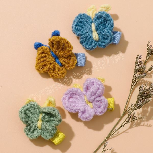 cute handmade baby hair clips for girls crochet woolen butterfly children hair accessories infant lovely hairpins, Slivery;white
cute handmade baby hair clips for girls crochet woolen butterfly children hair accessories infant lovely hairpins, Slivery;white
