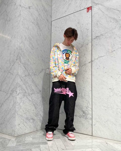 men's jeans spring and autumn retro y2k printed men jeans ins trendy brand loose straightleg pants couple allmatch casual jeans pants j, Blue
men's jeans spring and autumn retro y2k printed men jeans ins trendy brand loose straightleg pants couple allmatch casual jeans pants j, Blue