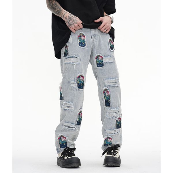 men's jeans streetwear y2k hole embroidery blue men's jeans straight casual baggy denim trousers harajuku oversize cargo pants
men's jeans streetwear y2k hole embroidery blue men's jeans straight casual baggy denim trousers harajuku oversize cargo pants