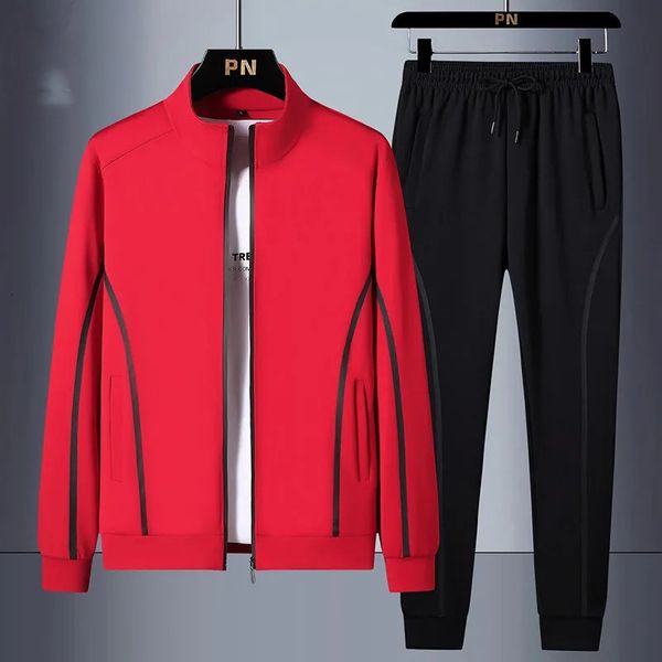 men's tracksuits casual men's tracksuit autumn sportswear men 2 piece sets zipper stripe jacket and sweatpants brand male sweatshi, Gray
men's tracksuits casual men's tracksuit autumn sportswear men 2 piece sets zipper stripe jacket and sweatpants brand male sweatshi, Gray