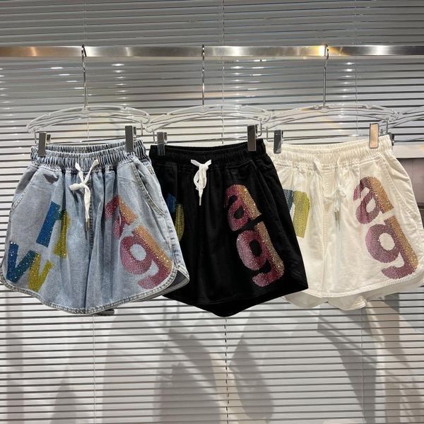 jeans summer 2022 new arrival colorful diamonds letters drawstring stretch waist denim shorts women short jeans ge344, Blue
jeans summer 2022 new arrival colorful diamonds letters drawstring stretch waist denim shorts women short jeans ge344, Blue