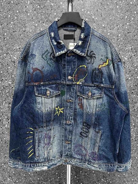 denim jacket designer models high-quality graffiti pattern water slurry print heavy wash couples with the same jacket brand paragraph, Black;brown
denim jacket designer models high-quality graffiti pattern water slurry print heavy wash couples with the same jacket brand paragraph, Black;brown