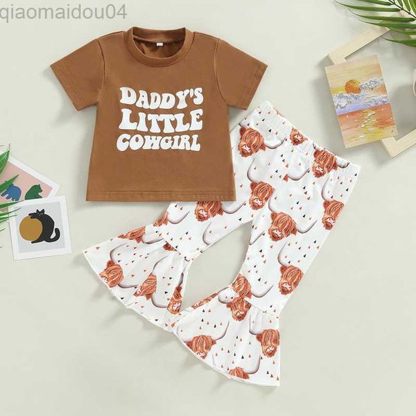 clothing sets toddler baby girls clothes outfits letter print short sleeve crew neck t-shirts bull head print flare pants 2pcs set aa230426, White
clothing sets toddler baby girls clothes outfits letter print short sleeve crew neck t-shirts bull head print flare pants 2pcs set aa230426, White