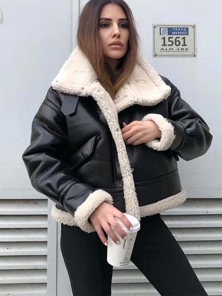 jackets klkxmyt women jacket 2022 autumn winter fashion fleece thick wram jacket coat vintage long sleeve female outerwear chic, Black;brown
jackets klkxmyt women jacket 2022 autumn winter fashion fleece thick wram jacket coat vintage long sleeve female outerwear chic, Black;brown