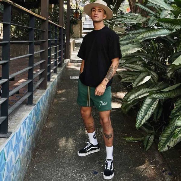 shorts designer summer new sports casual american rhude terry five-piece pants ribbon drawcord versatile ins trend, White;black
shorts designer summer new sports casual american rhude terry five-piece pants ribbon drawcord versatile ins trend, White;black