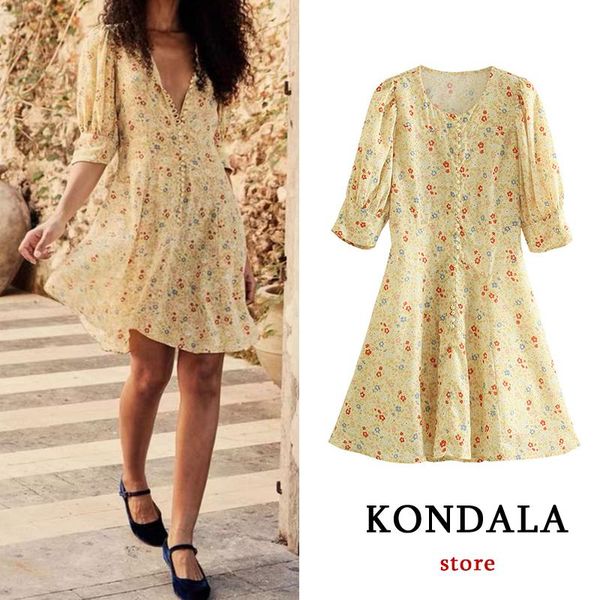 dresses women chic floral print vintage dress za 2021 v neck single button three quarter sleeve mini dress summer elegant vestidos, Black;gray
dresses women chic floral print vintage dress za 2021 v neck single button three quarter sleeve mini dress summer elegant vestidos, Black;gray