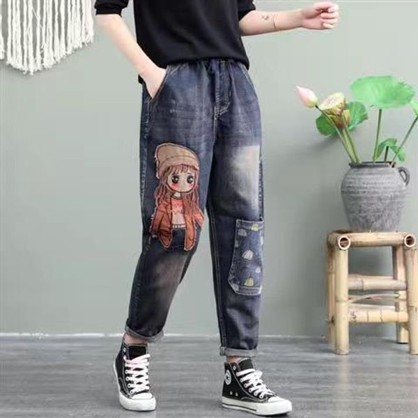 jeans cartoon litter girl embroidery denim pants for women trendy hole casual high waist breeches pockets mom harem blue jeans
jeans cartoon litter girl embroidery denim pants for women trendy hole casual high waist breeches pockets mom harem blue jeans