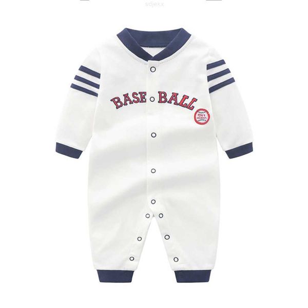 clothing sets baseball suit, baby jumpsuit, 0-1 year old clothes, spring and autumn pure cotton long sleeved climbing suit, White
clothing sets baseball suit, baby jumpsuit, 0-1 year old clothes, spring and autumn pure cotton long sleeved climbing suit, White