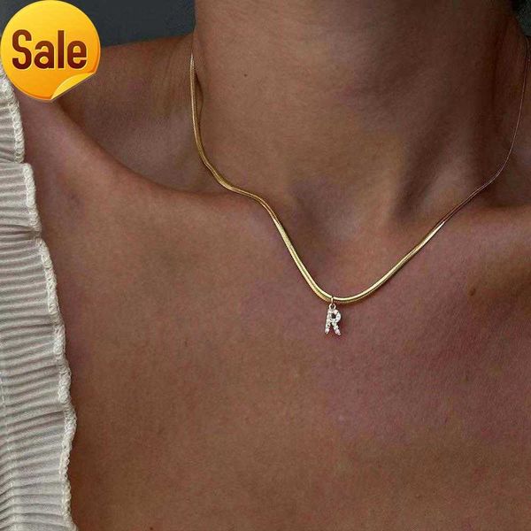 inlaid zircon letter initial pendant necklace for women gold chain cute charms collier alphabet necklaces jewelry friends gift, Silver
inlaid zircon letter initial pendant necklace for women gold chain cute charms collier alphabet necklaces jewelry friends gift, Silver