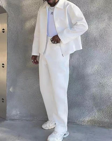 men's tracksuits cozok ins white simple nature office lady high-end style full sleeve suit set long straight pants men 2 piece set 2304, Gray
men's tracksuits cozok ins white simple nature office lady high-end style full sleeve suit set long straight pants men 2 piece set 2304, Gray