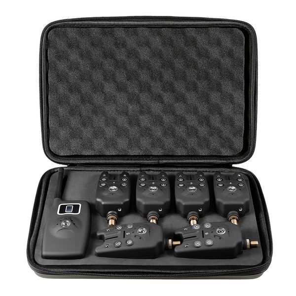 fishing accessories waterproof wireless led bite alarm indicator alert bell digital screen receiver set with case 230426
fishing accessories waterproof wireless led bite alarm indicator alert bell digital screen receiver set with case 230426
