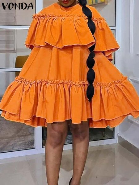 dresses vonda plus size 5xl bohemian women summer ruffled dress 2022 fashion half sleeve aline robe femme o neck pleated mini sundress, Black
dresses vonda plus size 5xl bohemian women summer ruffled dress 2022 fashion half sleeve aline robe femme o neck pleated mini sundress, Black