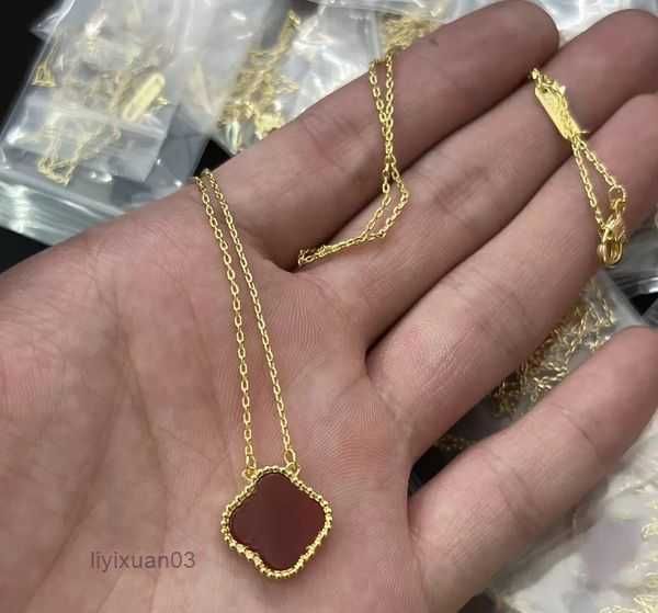s&pendants 18k luck four-leaf flower necklace female gold clover van classic fashion natural stone agate pendants vintage motif cleef 7 ffss, Silver
s&pendants 18k luck four-leaf flower necklace female gold clover van classic fashion natural stone agate pendants vintage motif cleef 7 ffss, Silver