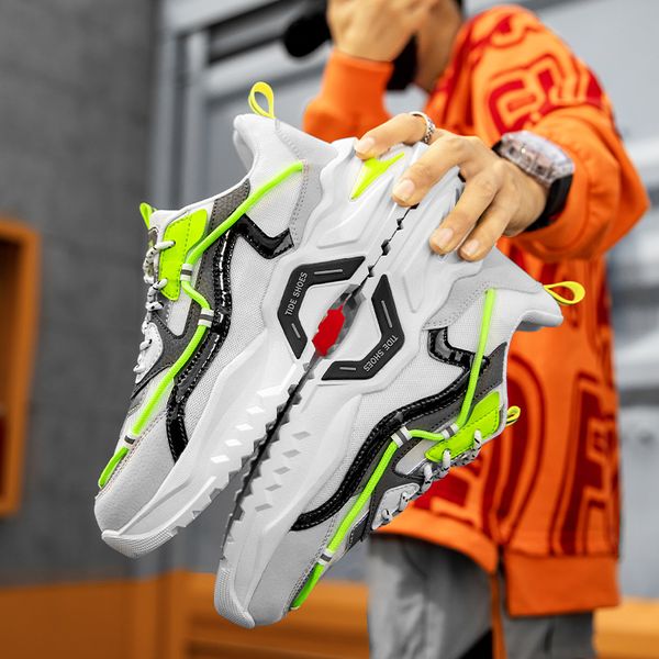 new casual men sneakers mixed color breathable lace-up soft sole cushioning sport shoes outdoor fashion male running shoes, Black
new casual men sneakers mixed color breathable lace-up soft sole cushioning sport shoes outdoor fashion male running shoes, Black