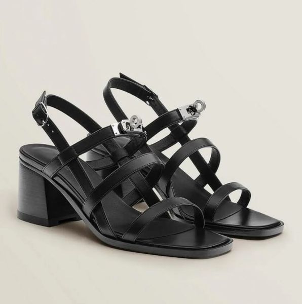2023 new fashion designer famous brands eve sandals shoes for women calfskin leather palladium plated buckle gladiator sandalias party weddi, Black
2023 new fashion designer famous brands eve sandals shoes for women calfskin leather palladium plated buckle gladiator sandalias party weddi, Black