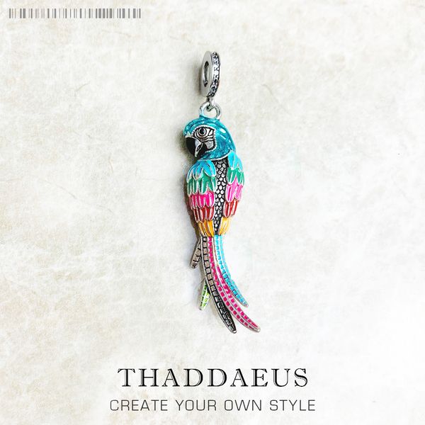 charms colorful striking parrot pendant 925 sterling silver dangle charm women fine jewelry 230425, Bronze;silver
charms colorful striking parrot pendant 925 sterling silver dangle charm women fine jewelry 230425, Bronze;silver