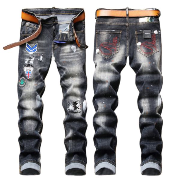 mens jeans stree dsquare mens luxury designer denim jeans d2 men denim jeans dsquare embroidery pants fashion holes trousers mens clothing d, Blue
mens jeans stree dsquare mens luxury designer denim jeans d2 men denim jeans dsquare embroidery pants fashion holes trousers mens clothing d, Blue