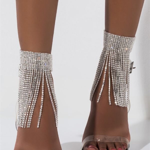 the new rhinestone anklets ins style shiny tassel charm anklet foot ornaments high heels accessories, Red;blue
the new rhinestone anklets ins style shiny tassel charm anklet foot ornaments high heels accessories, Red;blue