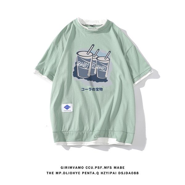 men's t-shirts milk tea cartoon graphic men tshirt korean style patchwork tees couples oversized t shirt summer short sleeve 230426, White;black
men's t-shirts milk tea cartoon graphic men tshirt korean style patchwork tees couples oversized t shirt summer short sleeve 230426, White;black