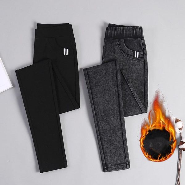 jeans new autumn winter women thick velvet jeans pocket webbing warm snowflake pencil pants elastic straight leggings skinny jeggings, Blue
jeans new autumn winter women thick velvet jeans pocket webbing warm snowflake pencil pants elastic straight leggings skinny jeggings, Blue