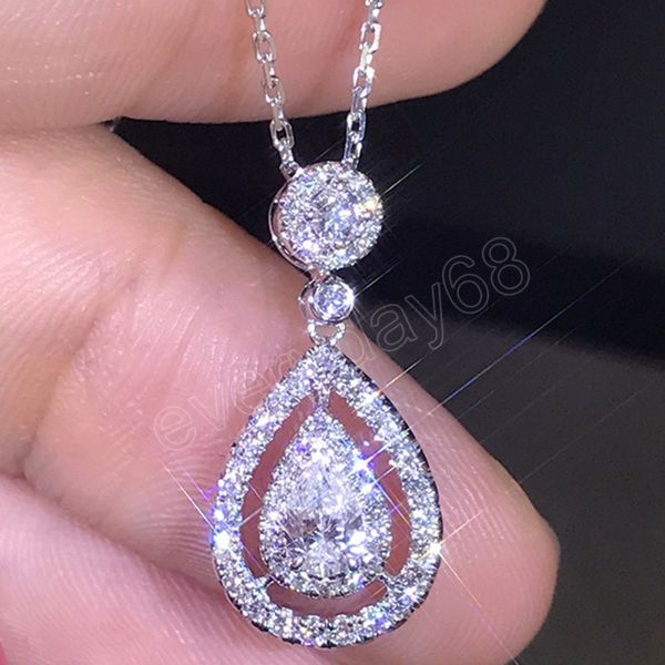 luxury women rose gold zircon pendant necklace gold silver crystal stone necklaces for women vintage water drop wedding necklace
luxury women rose gold zircon pendant necklace gold silver crystal stone necklaces for women vintage water drop wedding necklace