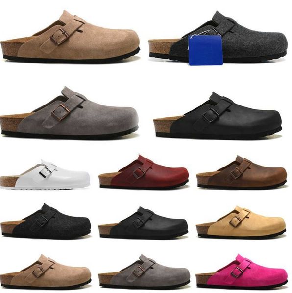 sandals boston clog luxury designer fashion shoes for men women leather close toe cork slides winter indoor outdoor slippers loafers birks m, Black
sandals boston clog luxury designer fashion shoes for men women leather close toe cork slides winter indoor outdoor slippers loafers birks m, Black