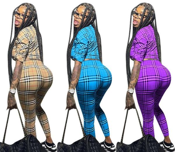 women's two piece sets 2023 summer printed plaid casual shirt set slim fit women's set, White
women's two piece sets 2023 summer printed plaid casual shirt set slim fit women's set, White