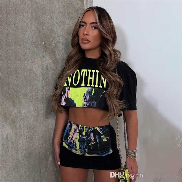 2023 summer designer dress womens print two piece skirt outfits loose open umbilical crop high waist wrapped hip short dress set, Black;gray
2023 summer designer dress womens print two piece skirt outfits loose open umbilical crop high waist wrapped hip short dress set, Black;gray